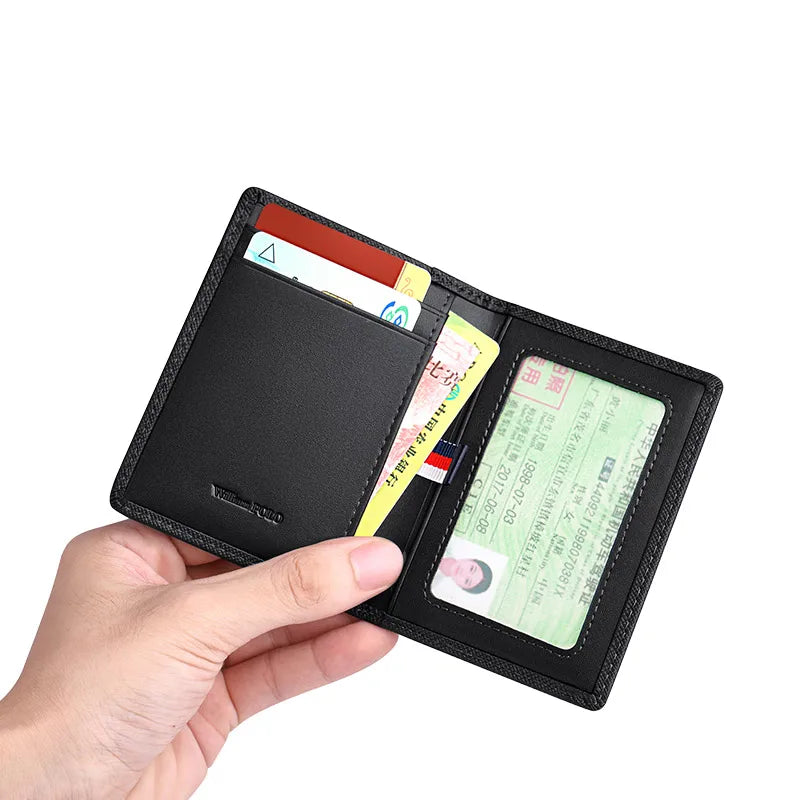 Carteira Slim de Couro Masculina William Polo Aron