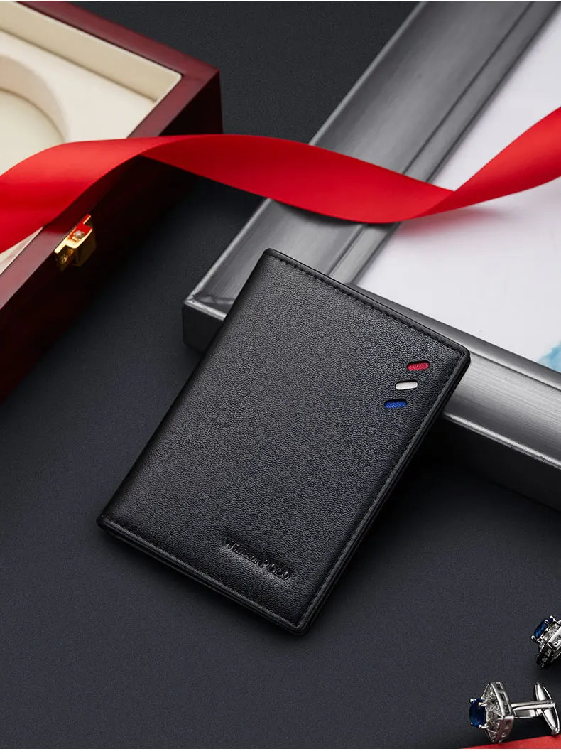 Carteira Slim de Couro Masculina William Polo Sevilha