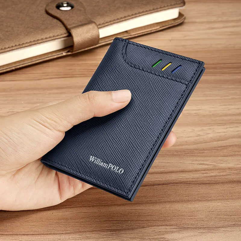 Carteira de Couro Masculina William Polo Alan